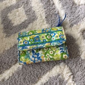vera bradley wallet. retired english meadow
